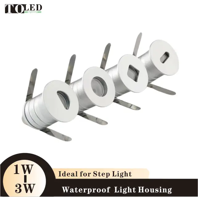 Aluminum Floor Light Fitting Housing, Recessed Lamp Aluminum Profile Casing, Mechanical Lighting Accessory,Custom