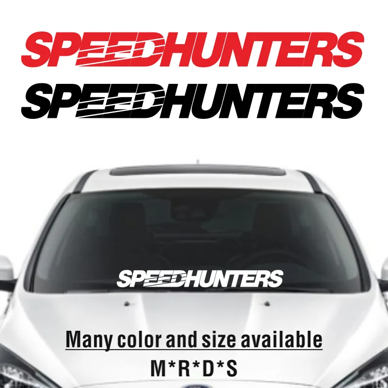 

Speed Hunters Graphics Car Vinyl Stickers Waterproof Racing Body Truck Bumper Front Windshield Rear Window Decal Car Accessories