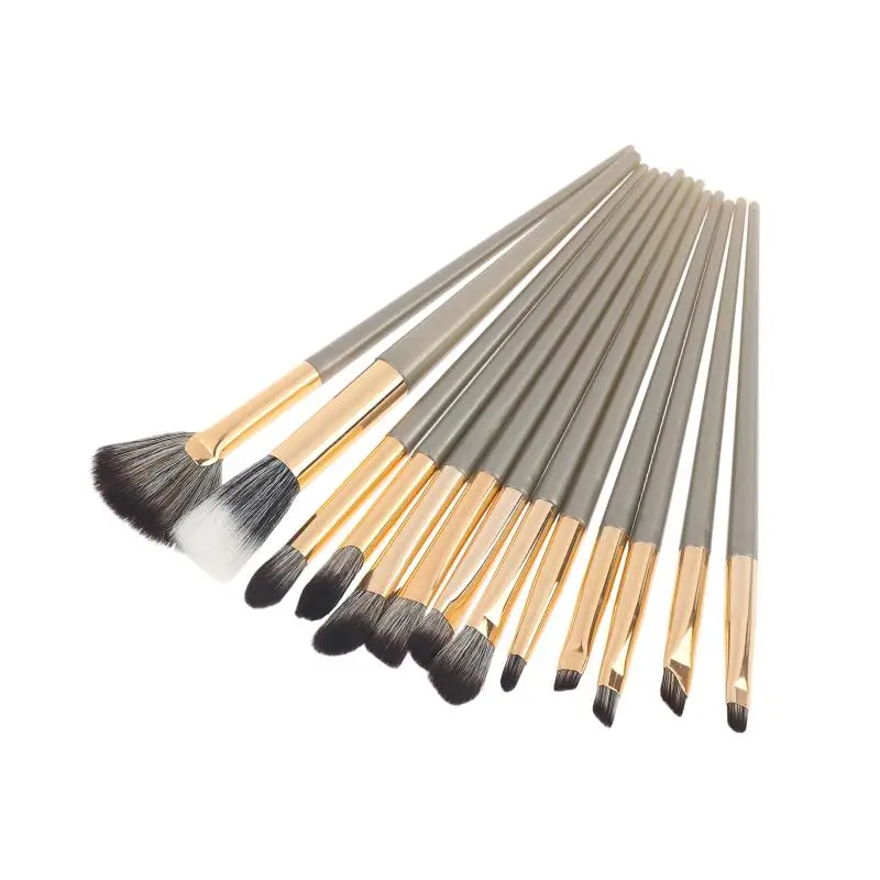 5/10/13/15Pcs Ultra-Thin Blade Eyeliner Brush Professional Eye Makeup Brush Set Nose Shadow Highlight Brush Eye Smudge Brush Kit