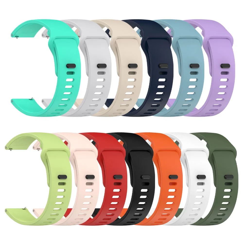 22 mm sport siliconen band Easy Fit riem voor Redmi Watch 5 Active/Lite armband Xiaomi S4 S3 S2 S1 riem voor Samsung Watch Correa