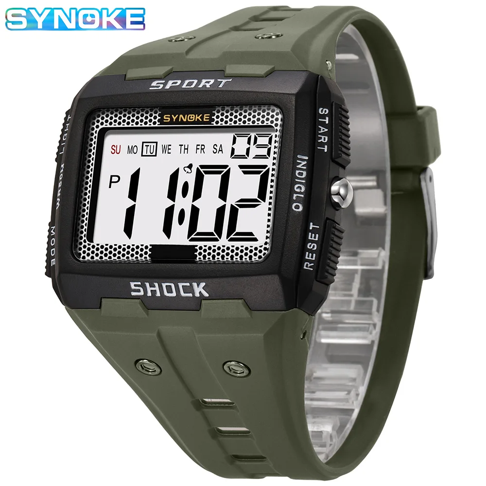 Large Screen Digital Watch For Men,Easy To Operate