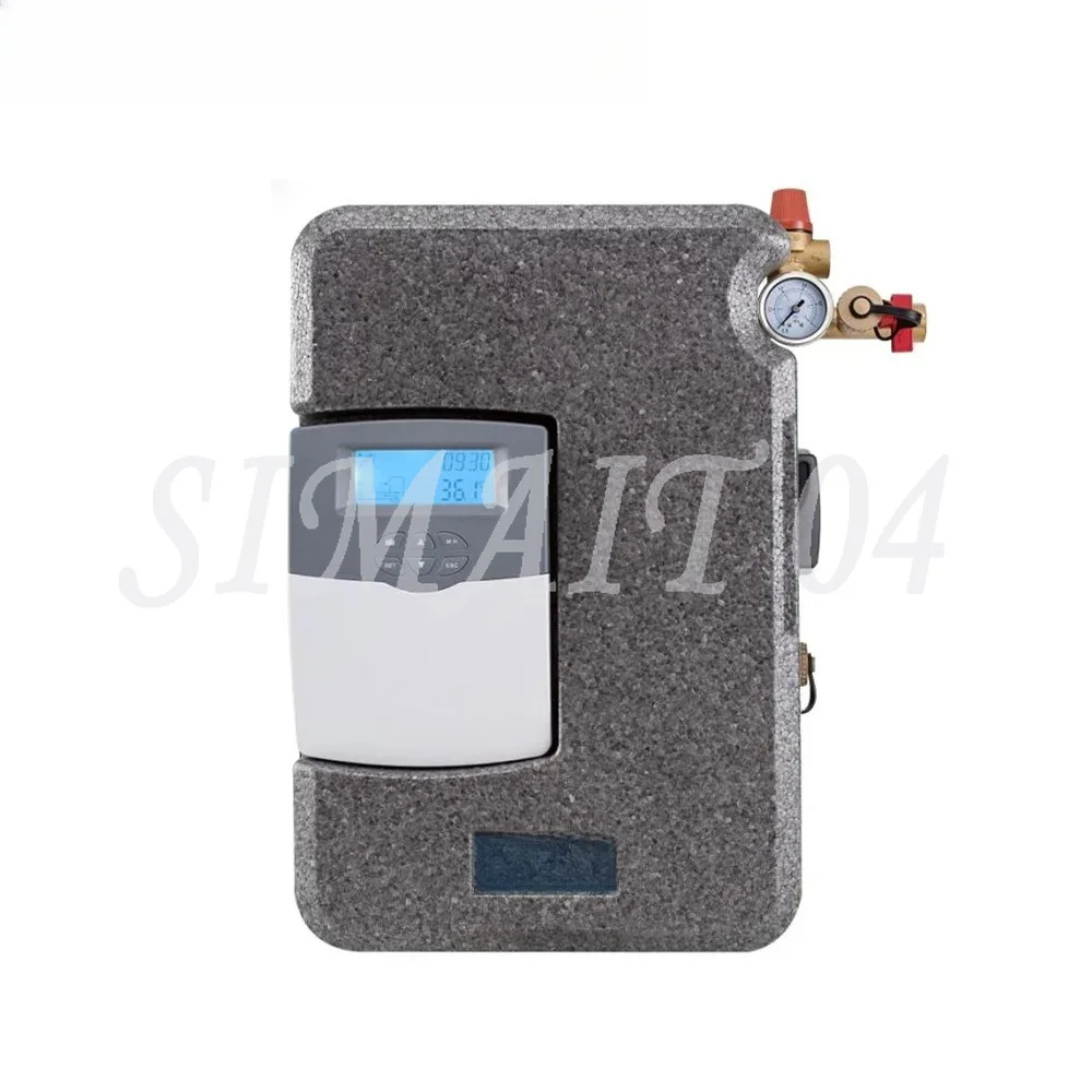 Solar Hot Water Pump Station Automatic switch circulatory System Safety Valve Flow Rate Check Backup Heating Setup Loading Tank