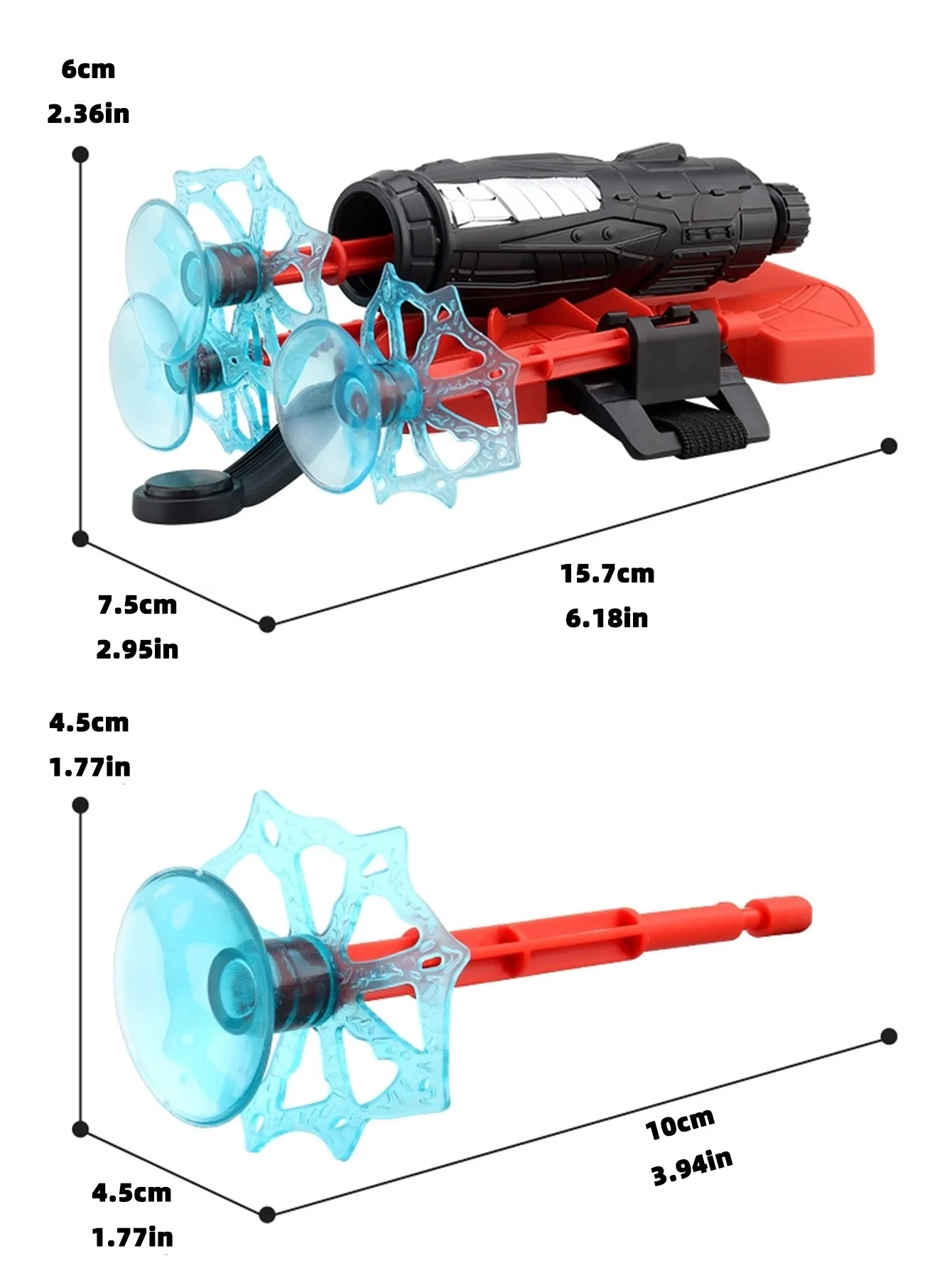 Spider Glove Launcher, Suction Cup Shooting Toy, Interactive Toy, Suitable for Christmas and Halloween Party Toys