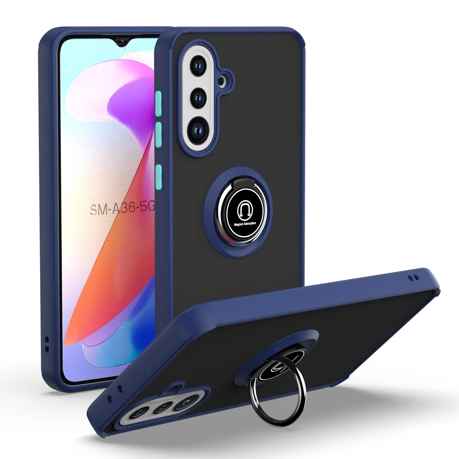 Für Samsung Galaxy A16 A20 A21 A22 A36 A51 Magnetische Ring Ständer Halter Stoßfest Telefon Fall Für Galaxy S10 S21 S22 plus Abdeckung