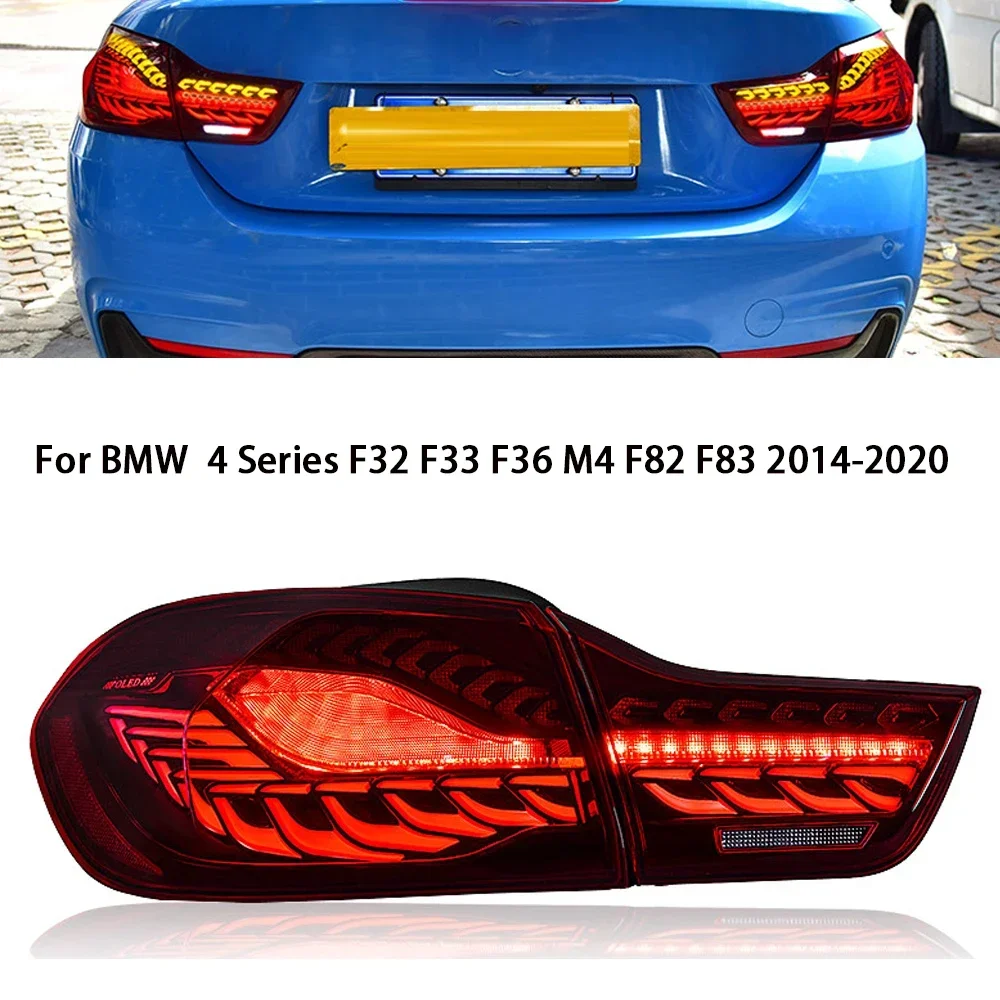 

Car 12V Led Tail Lights Assembly For BMW 4-series F32 F33 F36 M4 F82 F83 LED Running Sequential Turn Signal Taillight 2014-2020