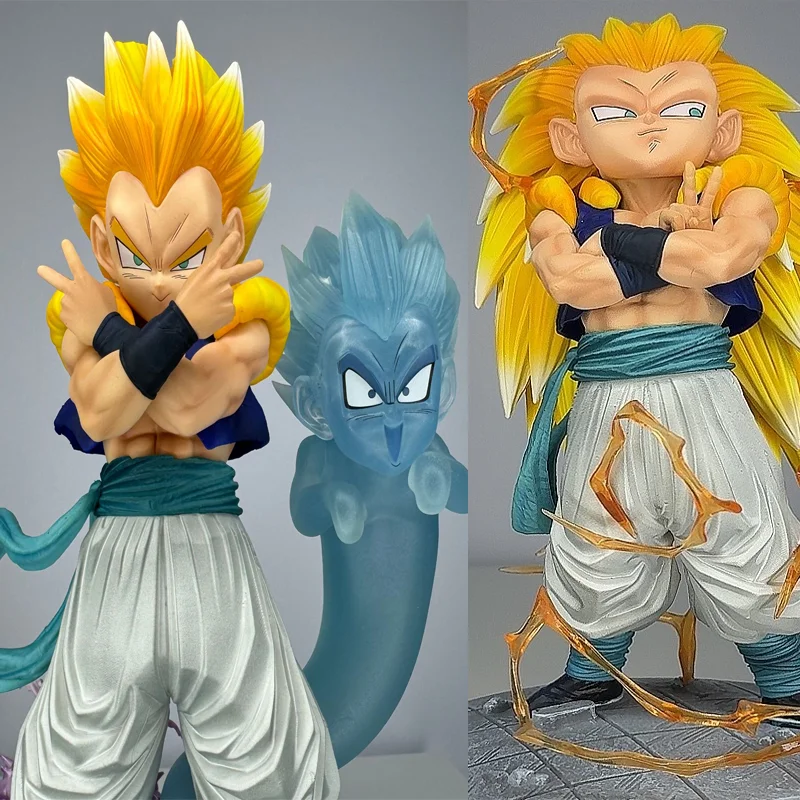 

24 см/9,4 дюйма аниме Dragon Ball Z фигурки аниме модель игрушки подарок Gotenks Super Saiyan фигурка коллекция модель статуя подарок