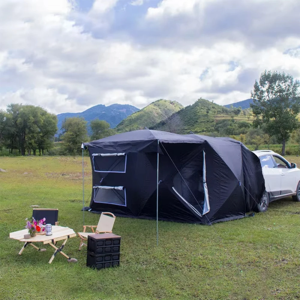 

Quick-open Outdoor SUV Car Awning Camping Tent Self-driving Tour Double Room Foldable Car Rear Expansion Tent Sun Protection