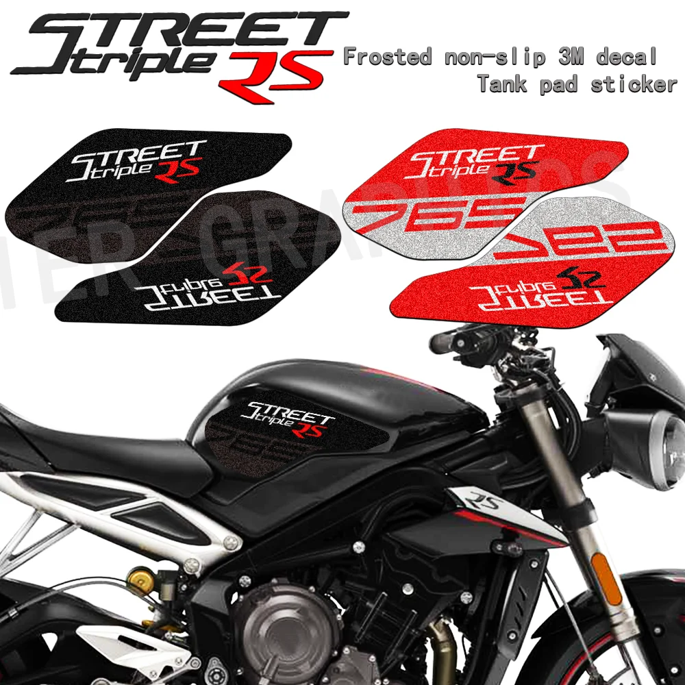 

Voor Triumph Street Triple 765 Rs Triple765rs 3M Motorcycle Tank Pad Anti-Slip Sticker Cover Decal Bescherming Decal2022 13-2023