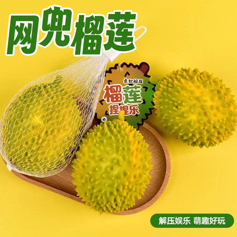 Soft Durian Squishy Stress Balls Squeeze Toys Stretchy Fruit Stress Relief Squeeze Ball Squishy Fidget Toy for Adults Kids