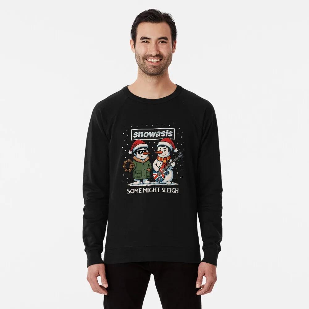 Snowasis-sudaderas con capucha holgadas y cálidas con estampado gráfico navideño para hombre y mujer, ropa informal de tendencia de moda de lujo para otoño e invierno