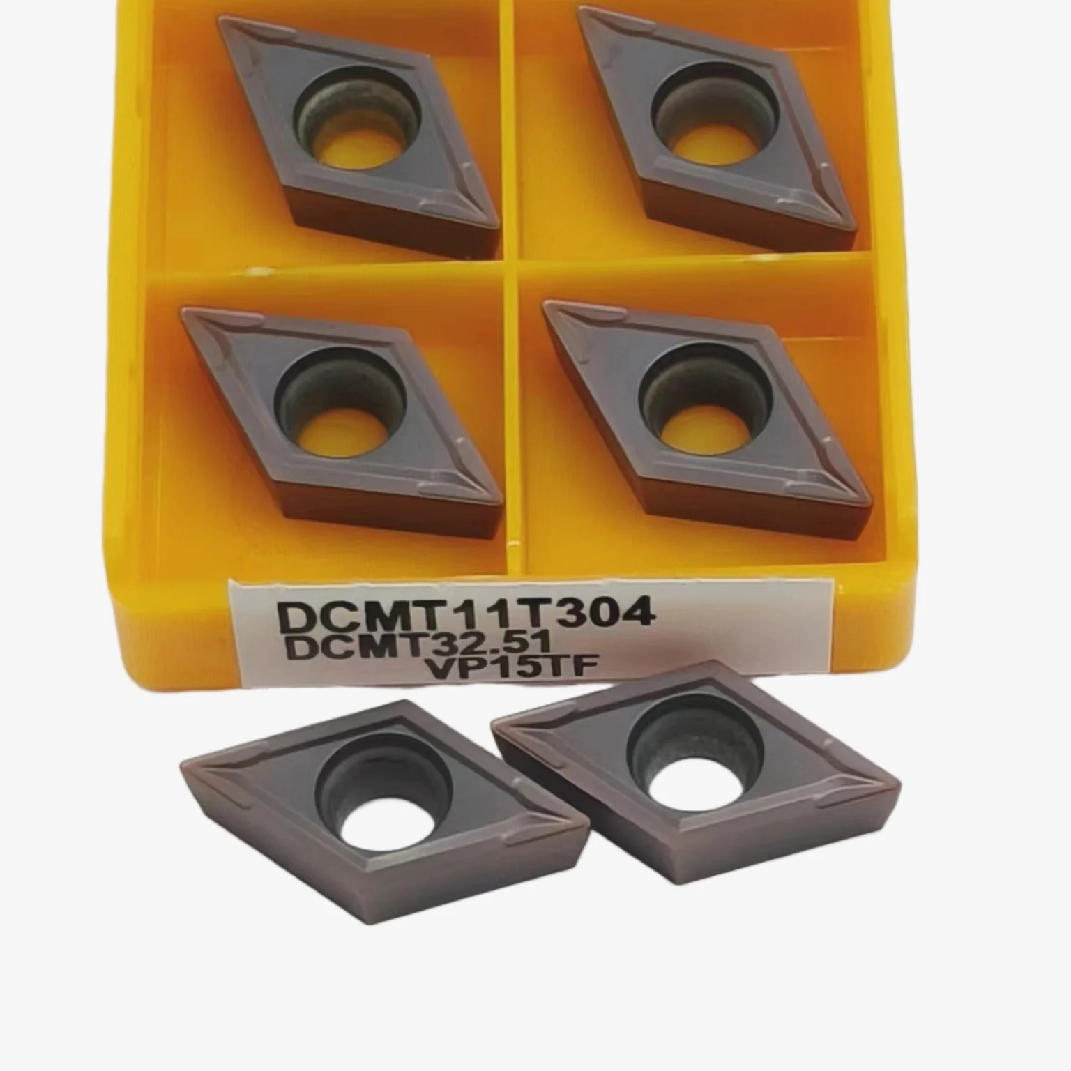 شفرة مخرطة CNC من الفولاذ المقاوم للصدأ ، قاطع إدراج الكربيد ، DCMT11T304 dcmt11t308vp15tf UE6020