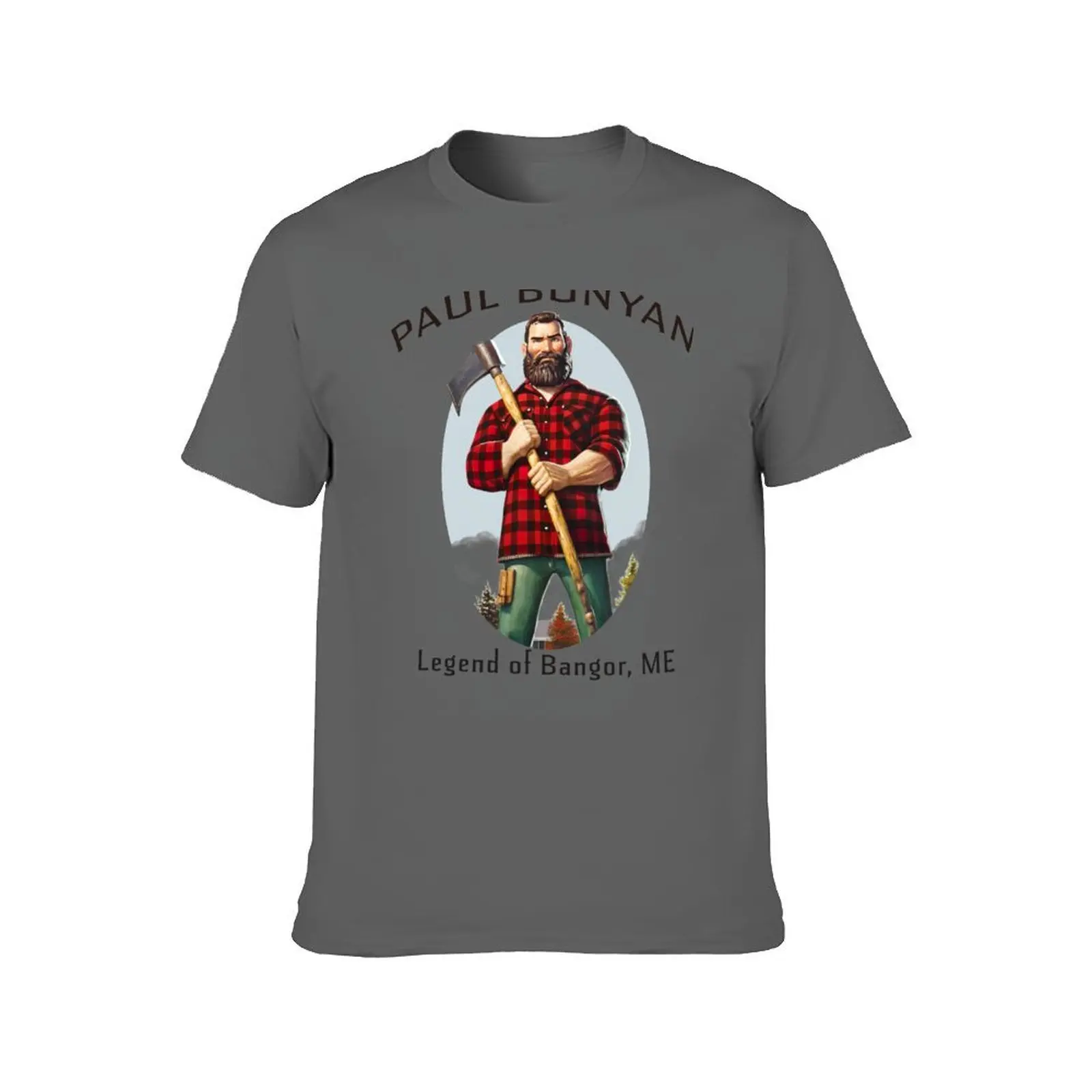 Paul Bunyan Legend Of Bangor Maine T-Shirt baggy shirts gifts for boyfriend big and tall t shirts for men