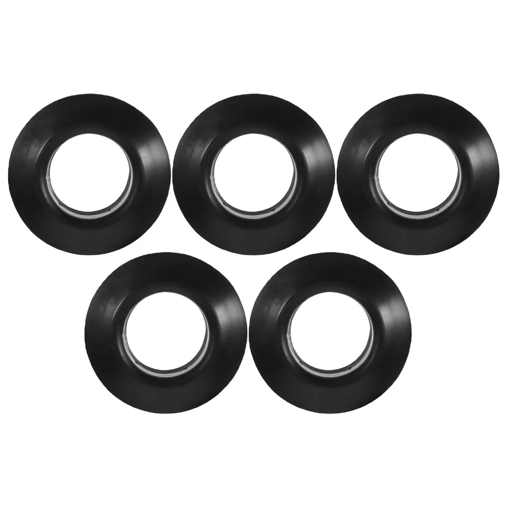

5 Pcs Kayak Boat Retaining Ring Replacement Parts Universal Drip Canoe Rings Skid Accessory Black Accessories Circle