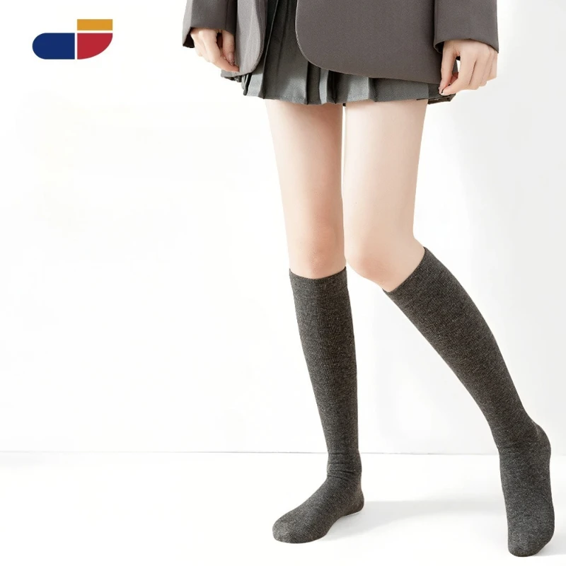 

Pressure Calf Socks Women's Silk Hemp Breathable JK Sock Micro-pressure Comfortable Elastic Socks Casual High Compression Socks