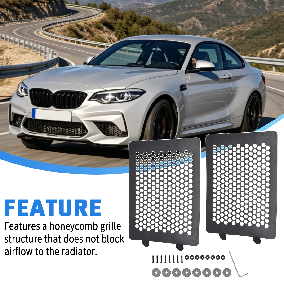 Brandneues Radkasten-Erhöhungsset Aluminiumplatten Verbesserte Bodenfreiheit für BMW M2 M3 M4 G80 G81 G82 G83 G87 Zubehör – Detail 1