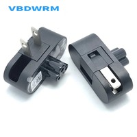 Foldable AC power plug adapter for Dell XPS13 XPS 13 2015 laptop power adapter Venue 11 Pro 5130 7130 7139 7140 3 to 2 Pin Plug