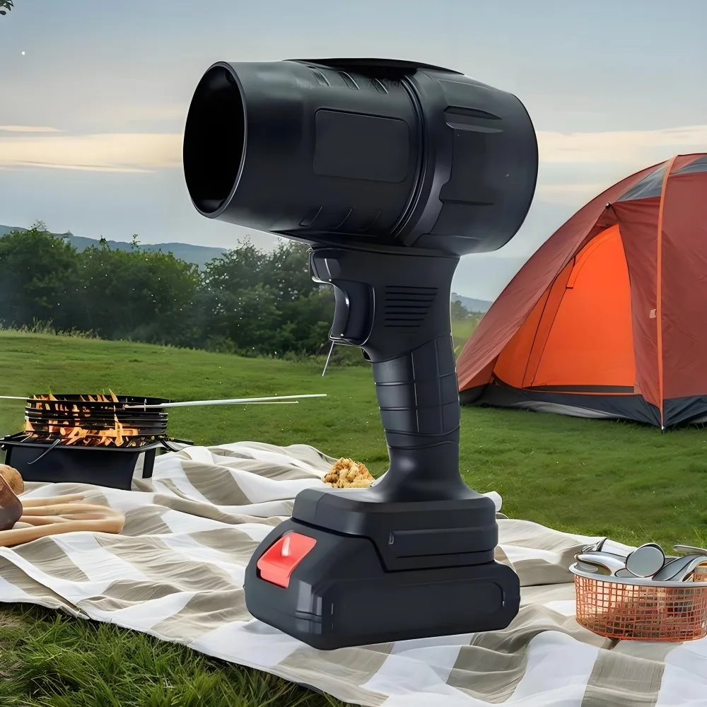 Gwałtowny wentylator turbinowy do suszarki do włosów do czyszczenia opadłych liści, kurzu z komputera, śniegu i piasku. Mocna dmuchawa elektryczna (bez baterii)