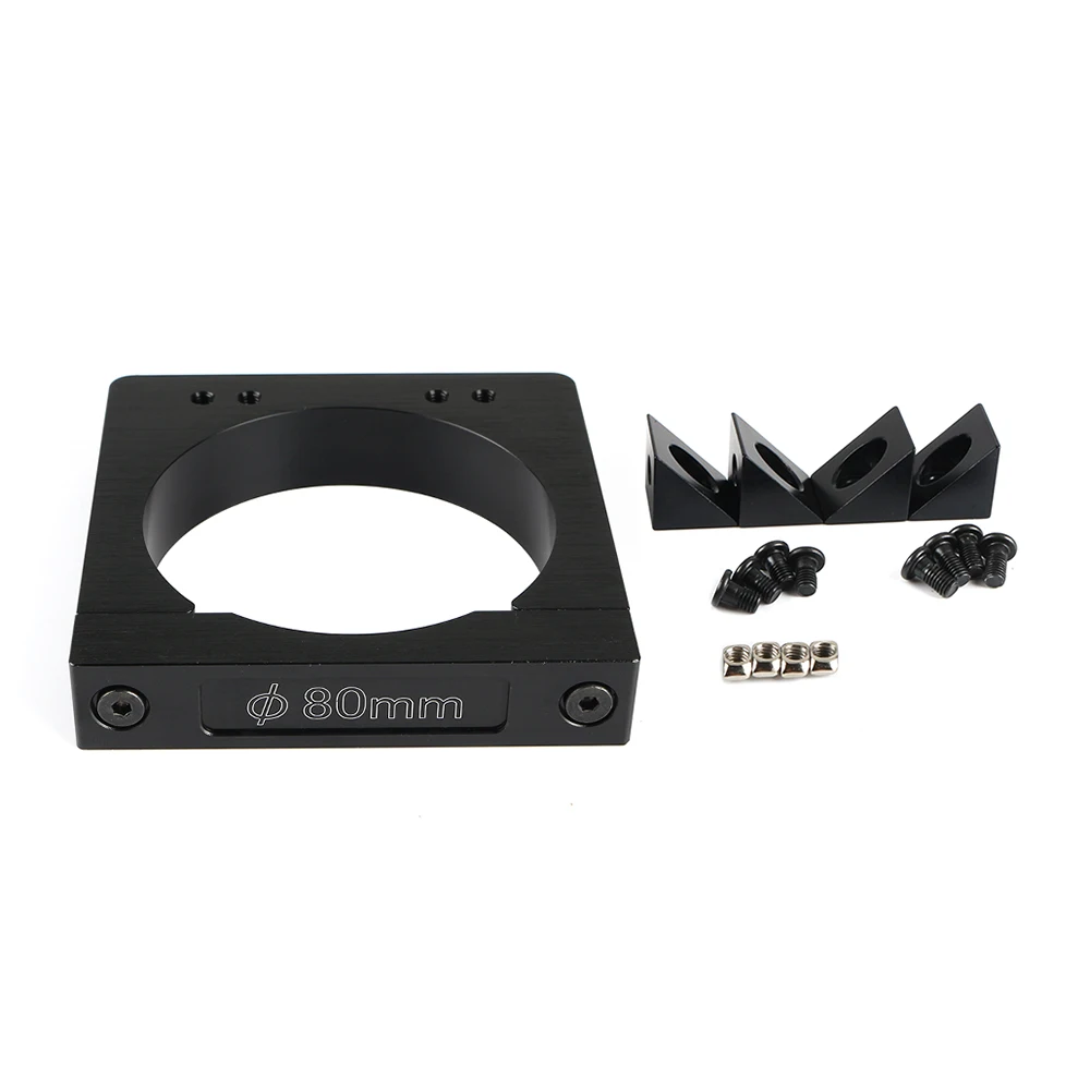 Imagem -03 - Alumínio Spindle Mount Kit para Cnc Router Máquina de Gravação Spindle Clamping Bracket 80 mm 71 mm 65 mm 52 mm 43 mm