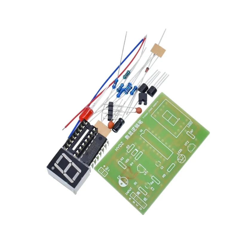 DIY LED-Platine Digital anzeige LED-Logik-Stift elektronisches Kit High-und Low-Level-Testsc haltung Löten Übungs platine Kit
