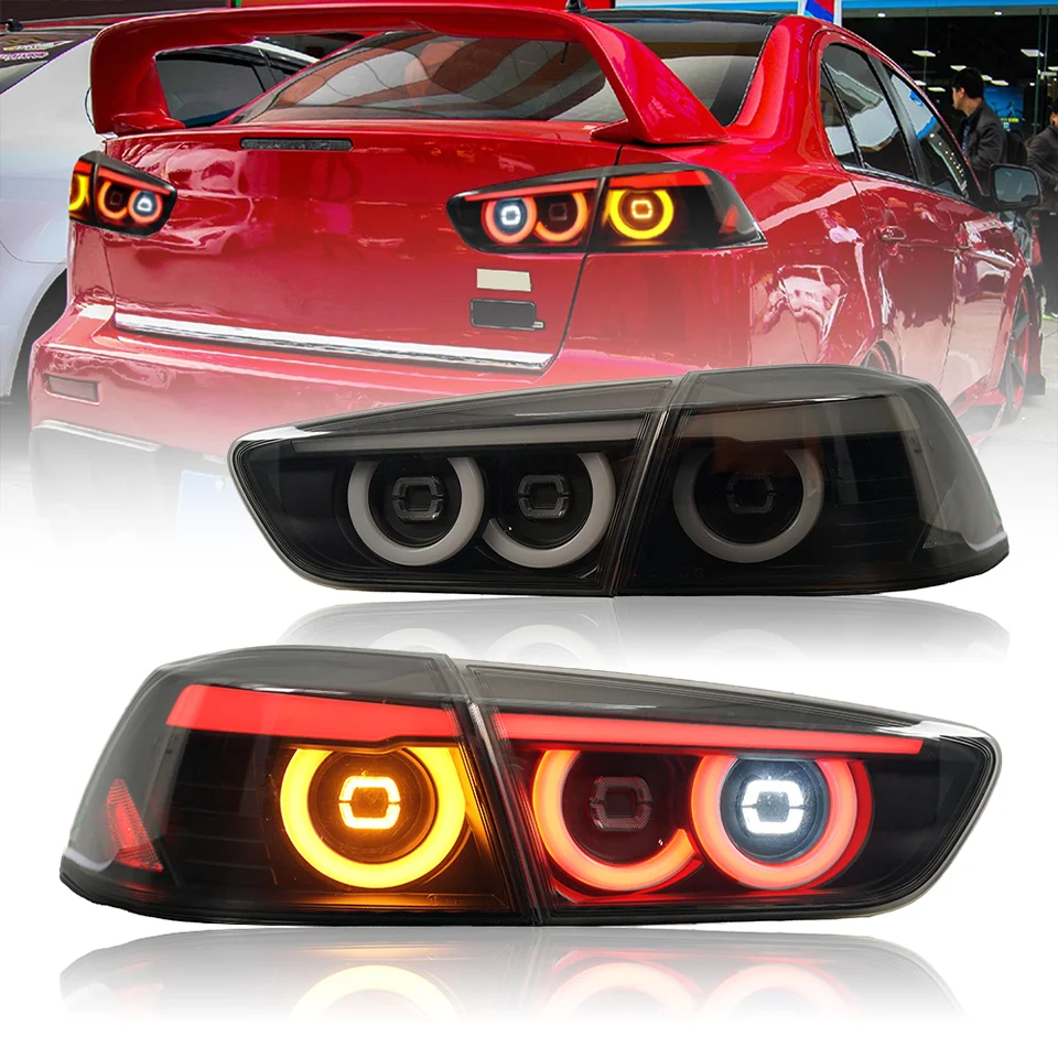 

JDM Taillights For Mitsubishi Lancer 10th Gen 2008-2018 Year With Dynamic Animation Led Tail Lamps Assembly