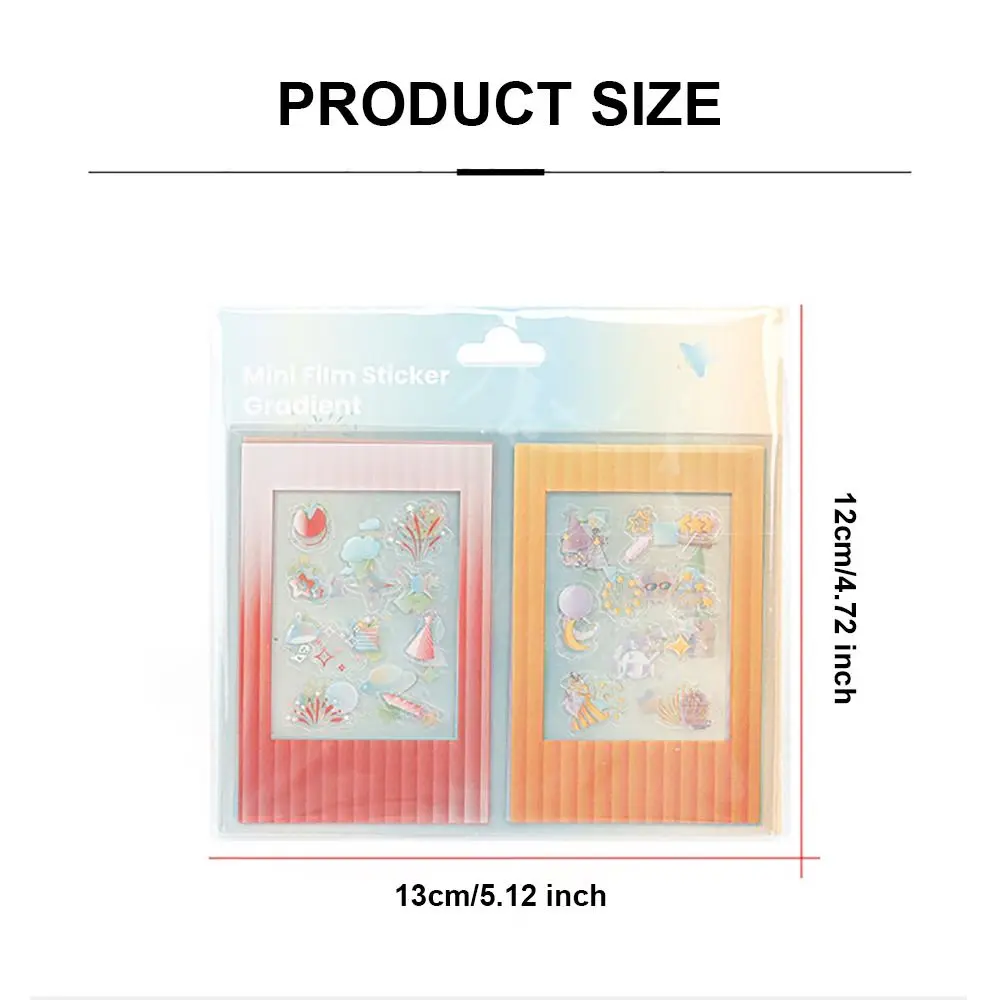 10pcs/set Instant Camera 3-inch Photo Frame Sticker DIY Colorful Decorative Decals Creative Stationery for Fujifilm/