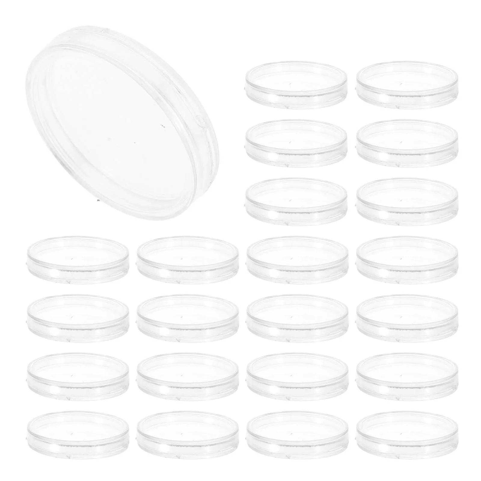 50Pcs 27mm High Quality Coin Protection Box Transparent Crystal Small Round Storage Case For Awards Ceremonies