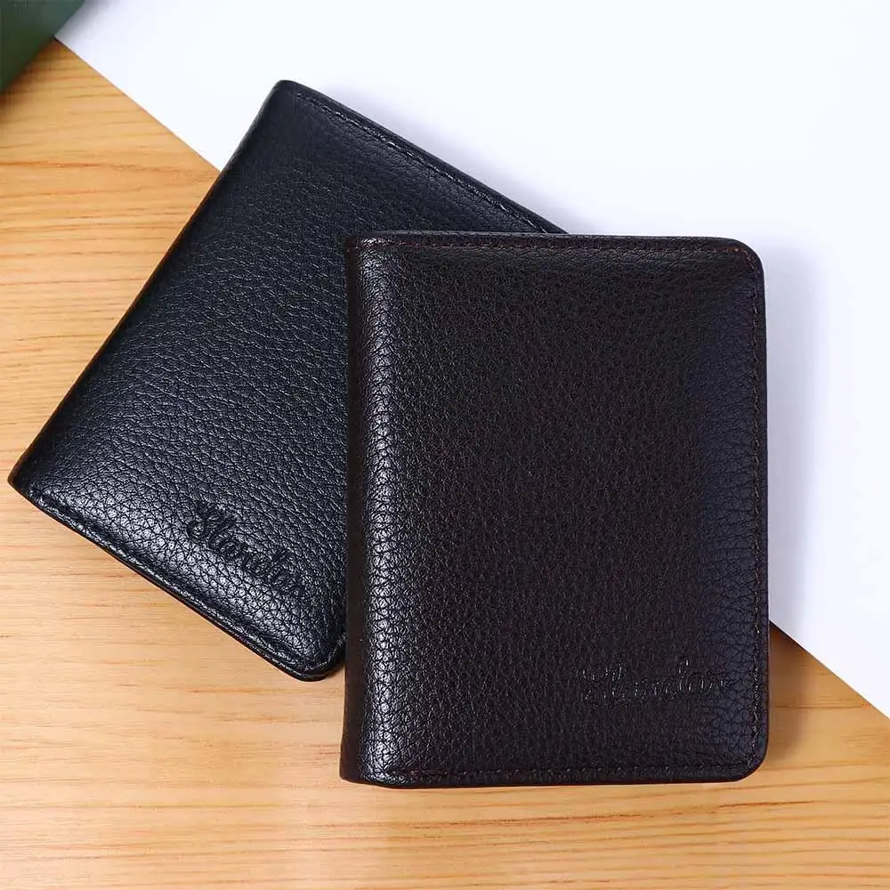 

Ultra-thin Credit Card Bag Multi-slot Mini Money Bag PU Leather Coin Purse ID Card cover Men Wallet Business Card Holder