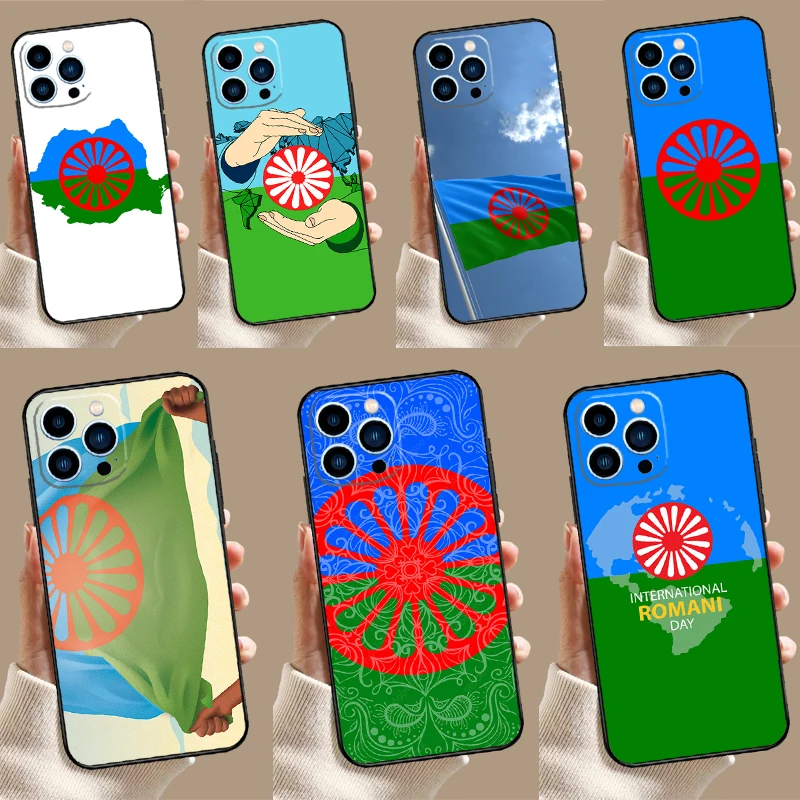 Gypsy Romani Roma Flag Case For Samsung Galaxy S25 S26 Ultra S20 S22 S23 S24 Ultra S21 Plus S10 S25 FE Cover Coque