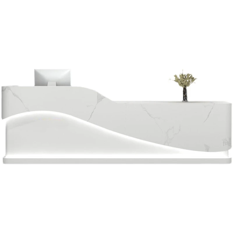 

Simple beauty salon, bar, hair salon, clothing store, front desk, reception desk, corner counter table