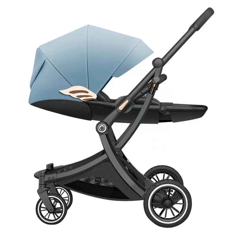 Nieuw ontworpen hoogwaardige kinderwagen 4-in-1 draagbare luxe