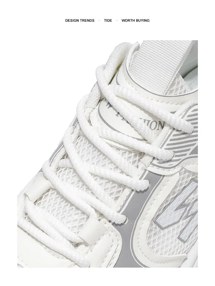 Men's Chunky Dad Sneakers Breathable Mesh Running Shoes 3 Colors – Detail 4