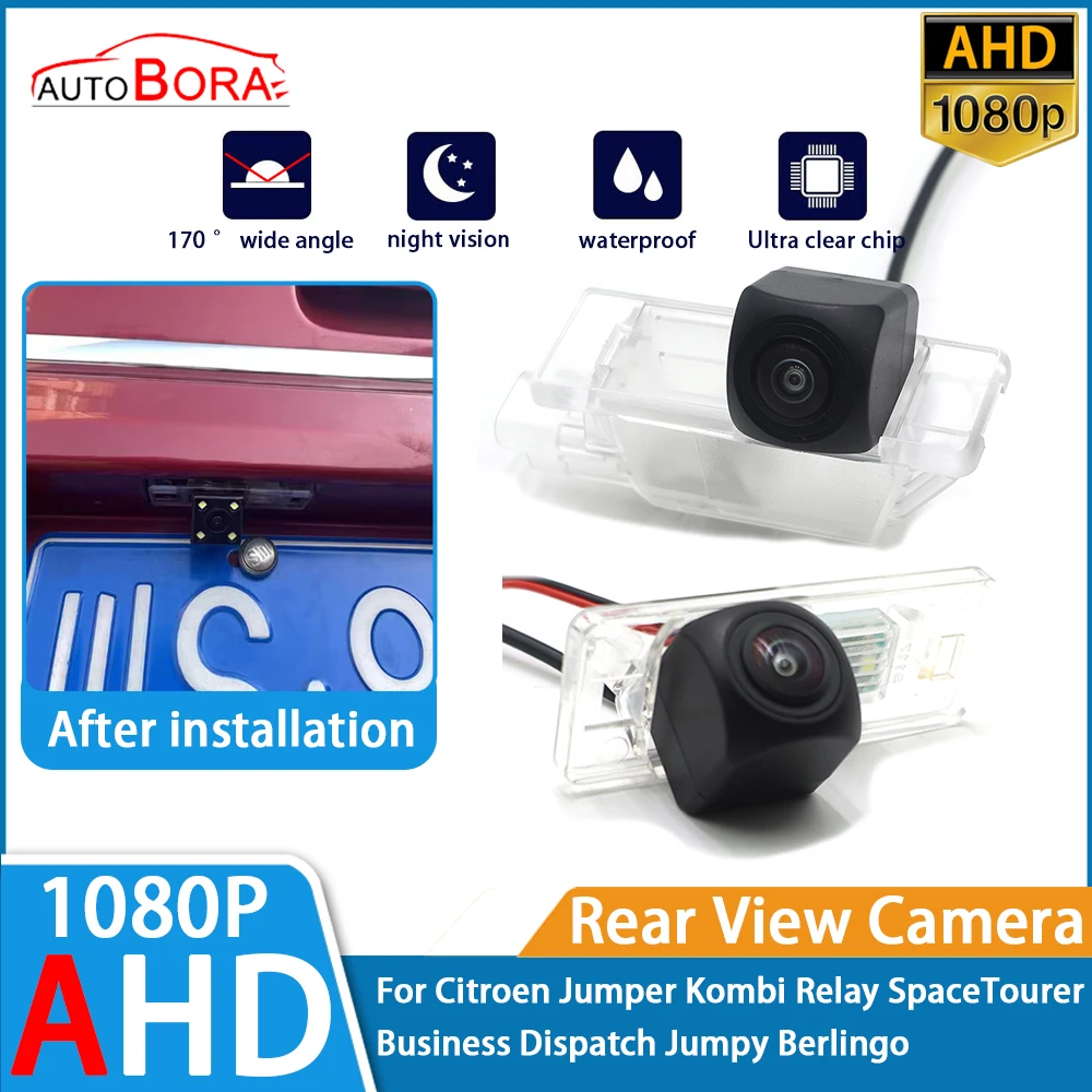 

Reverse Parking Car Rear View Camera AHD 1080P for Citroen Jumper Kombi Relay SpaceTourer Business Dispatch Jumpy Berlingo