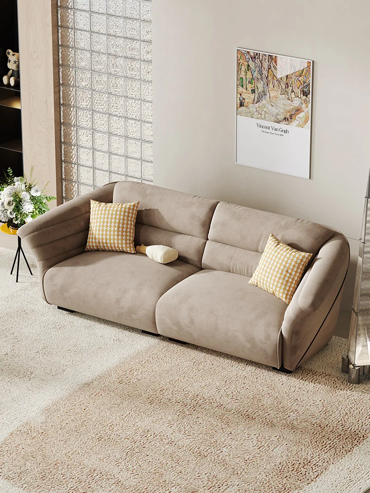 Living Room Small Apartment Modern Minimalist Designer Four-Seat Fabric Sofa