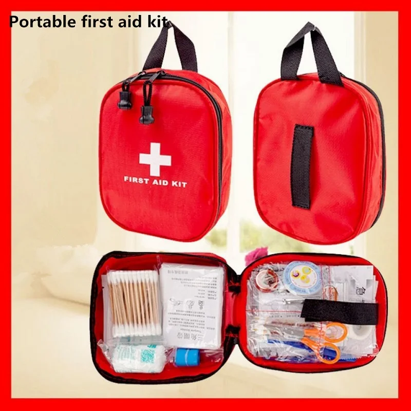 

Portable Family First Aid Kit Outdoor Travel Camping Medicine Emergency Survival Kit Layered Storage First Aid Bag