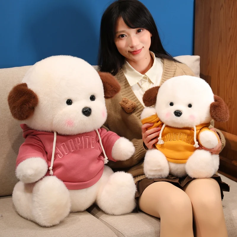 

Прекрасная собака в одежде для животных, мягкая милая плюшевая игрушка, подушка для щенка, подарки на день рождения