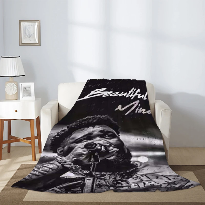 Manta gruesa de microfibra para sofá, colcha suave y esponjosa con ondas de varilla de Hip Hop, ropa de cama para la rodilla, forro polar cálido, siesta personalizada, Invierno