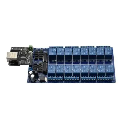 NC1601 Ethernet Control Module Lan Wan Network Web Server RJ45 Port Ethernet Controller Board with 16 Channel Relay