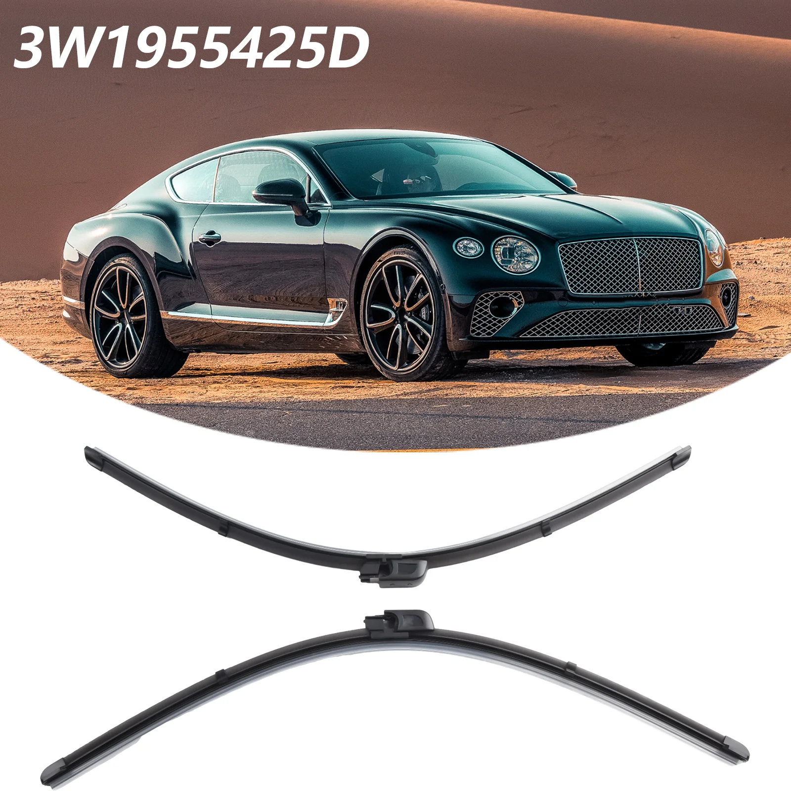 2pcs Car Windshield Wiper Blade For Bentley Continental Gt Gtc Flying Spur 3W1955425D 3W1955425A 3W1955425B 3W1955425C