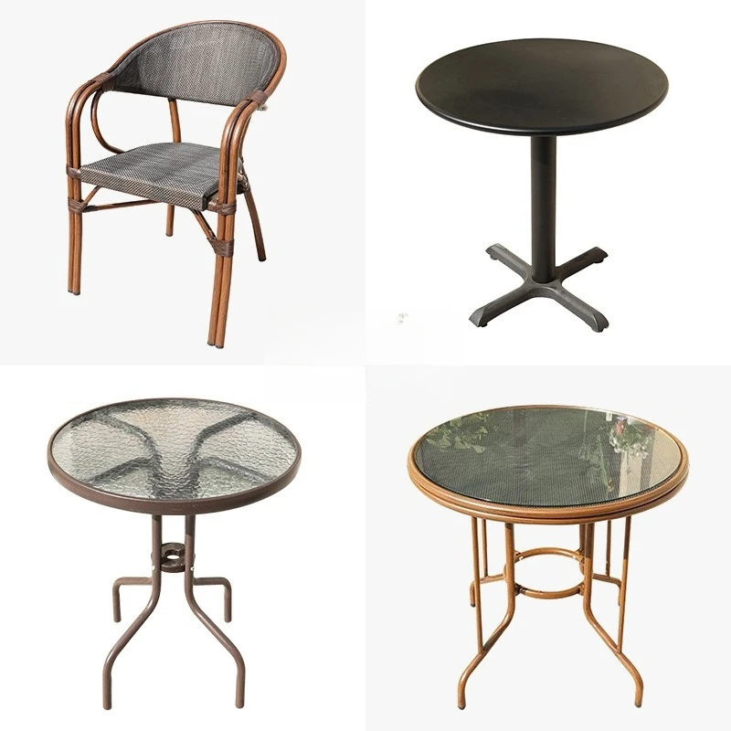 

Outdoor Furniture Hotel PE Rattan Table and Chair Combination Balcony Leisure Backrest