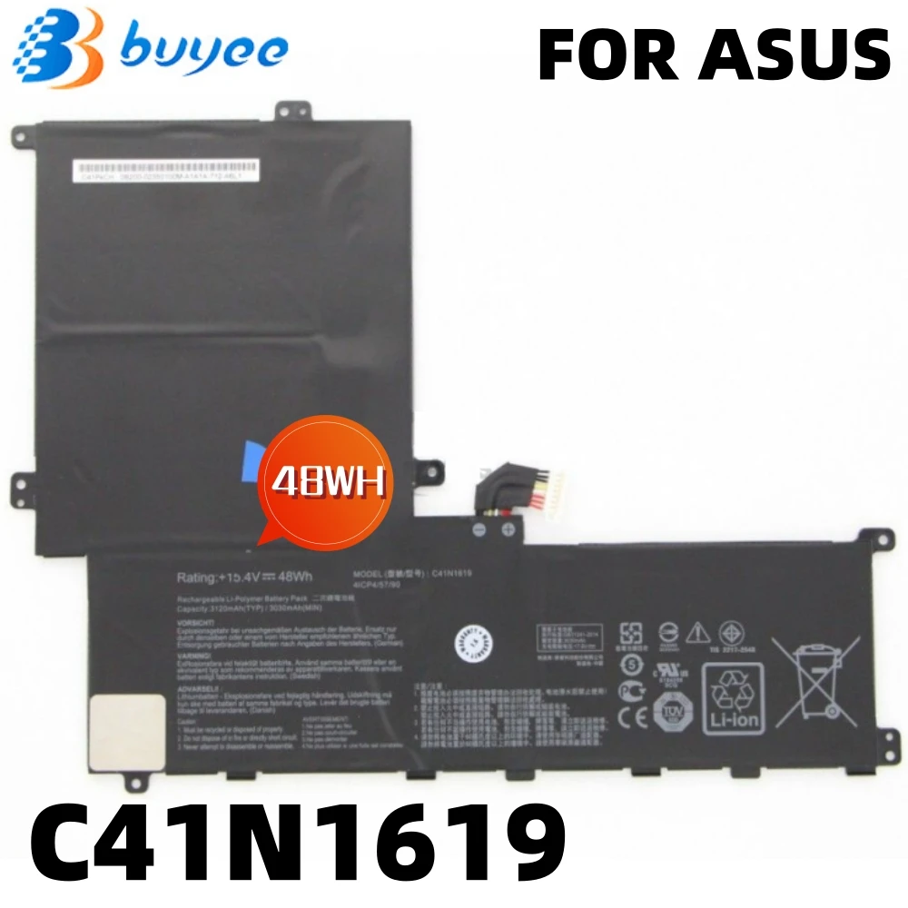 

Оригинальный аккумулятор C41N1619 для ноутбука Asus Pro B9440UA B9440FA B9440UA7200 B9440UA7500 Series, ноутбук 48WH 15,4 в, новинка