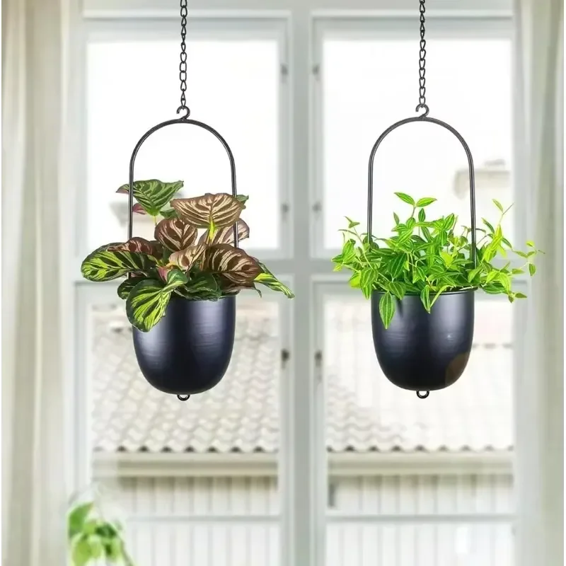 Stylish Hanging Planter Macrame Plant Holder for Indoor Outdoor Flower Pot Basket Decorative Home Garden Balcony Hanger