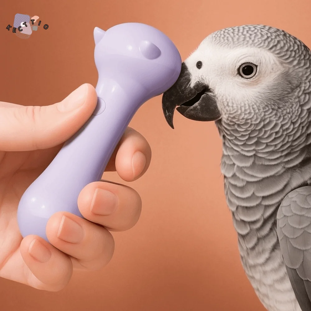 

Low Noise Electric Parrot Nail Trimmer USB Charging Anti-Pinch Bird Beak Grinder Polisher Wheel with 6 Grinding Heads