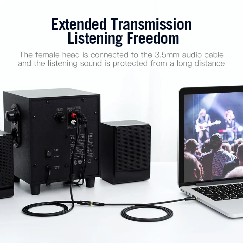 فينشن جاك 3.5 ملم إلى 2 كابل RCA أنثى إلى ذكر كابل الصوت Aux الفاصل ل مكبر للصوت التلفزيون المسرح المنزلي 3.5 جاك كابل مساعد RCA