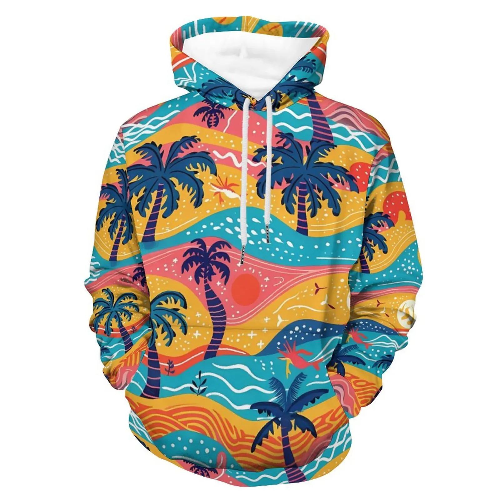 Autumn Floral Hawaiian 3D Print Hoodies Men Women Fashion Casual Sweatshirts Oversized Hoodie Pullovers Tracksuit Clothing