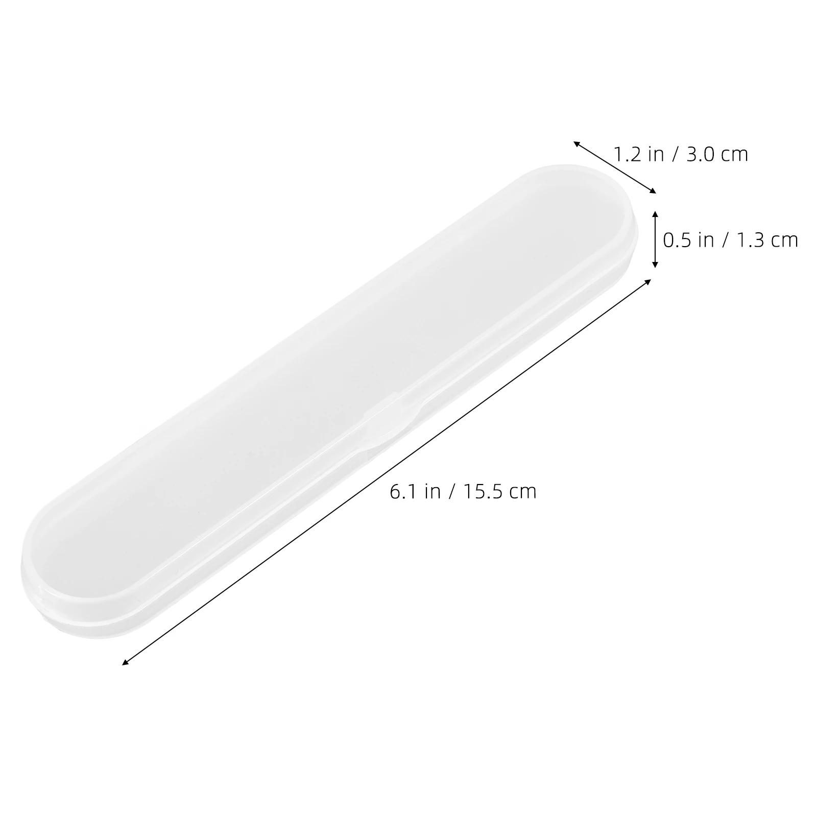 

8pcs Portable Transparent Storage Boxes Medium Size Pp Material For Electric Toothbrush Ear Picks Accessories Travel Utensil