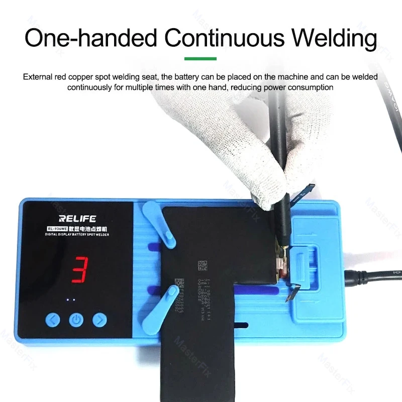 RELIFE RL-936WE Spot Welding Machine Adjustable 6 Gears DIY With Quick Release Pen Nickel Plate 18650 Battery Welder Spot Welder
