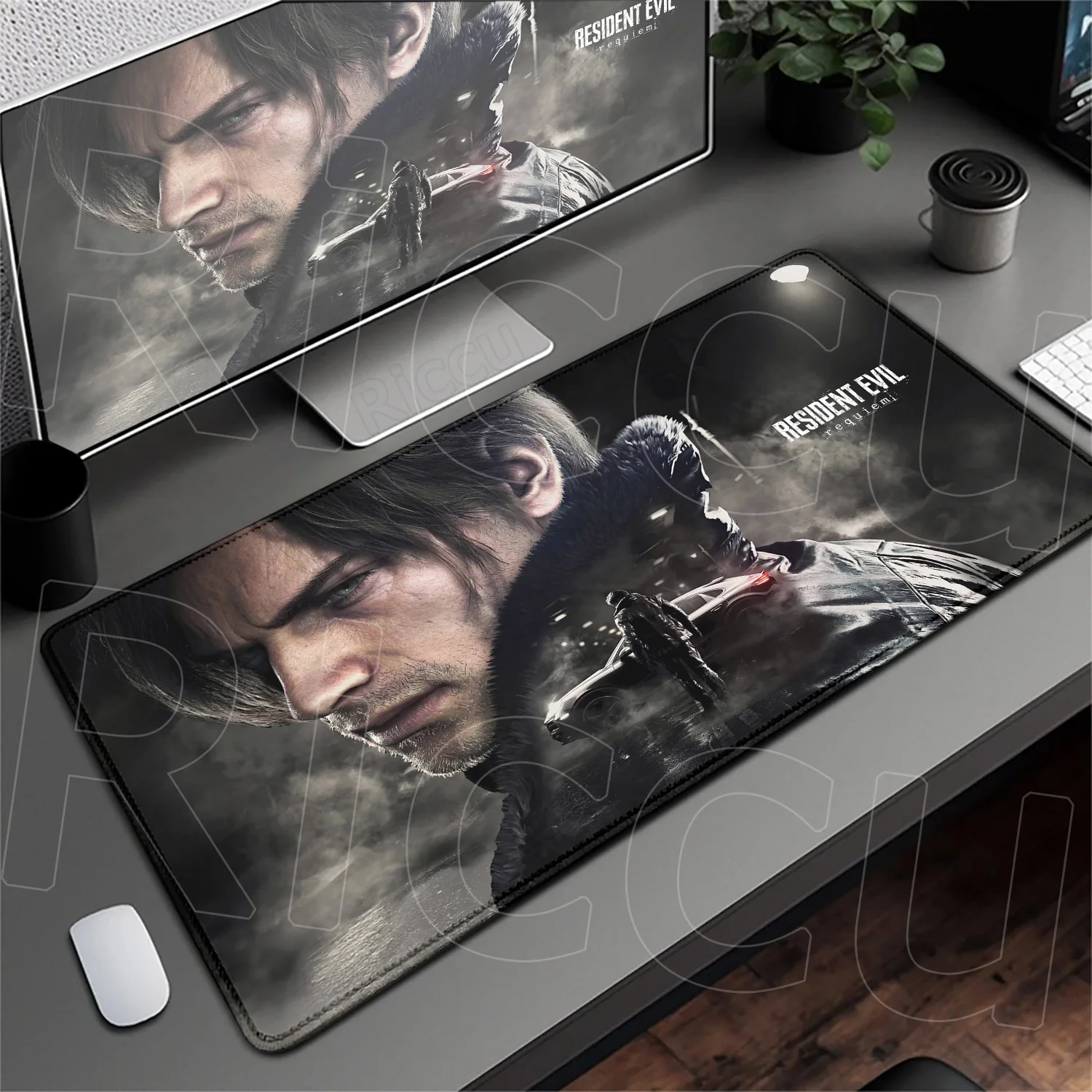 

60x30cm Gaming Long Mouse Pad R-Resident Evil Requiem Laptop Cabinet Non-slip Gamer Keyboard Deskmat Computer Office Accessories
