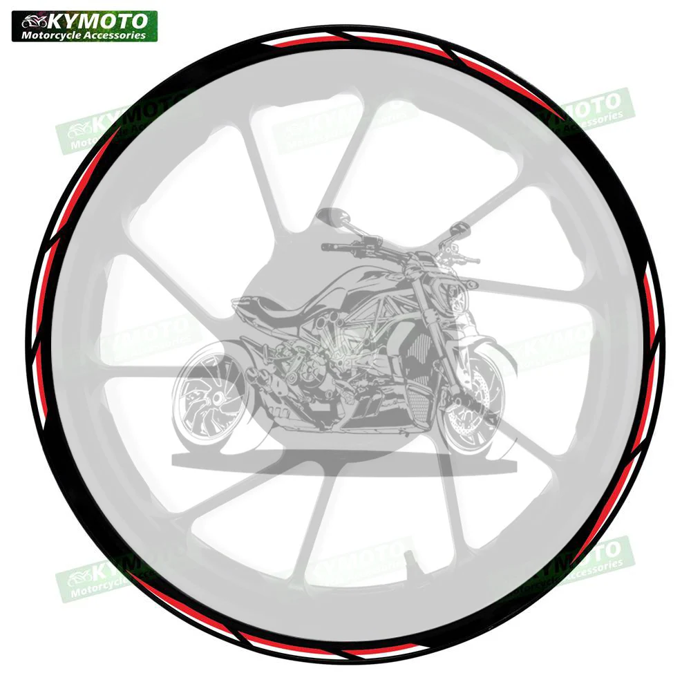 

Для R1M R1 R3 R6 MT-125 FZ-10 FZ6R аксессуары для мотоциклов 17-дюймовые наклейки на передние и задние колеса обтекатели обод светоотражающие наклейки