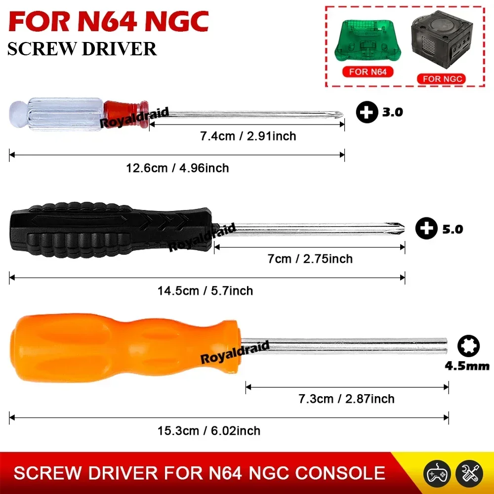 For N64 Gamecube NGC Gaming Console Repair Tools A Full Set Security Screwdriver Open Tools