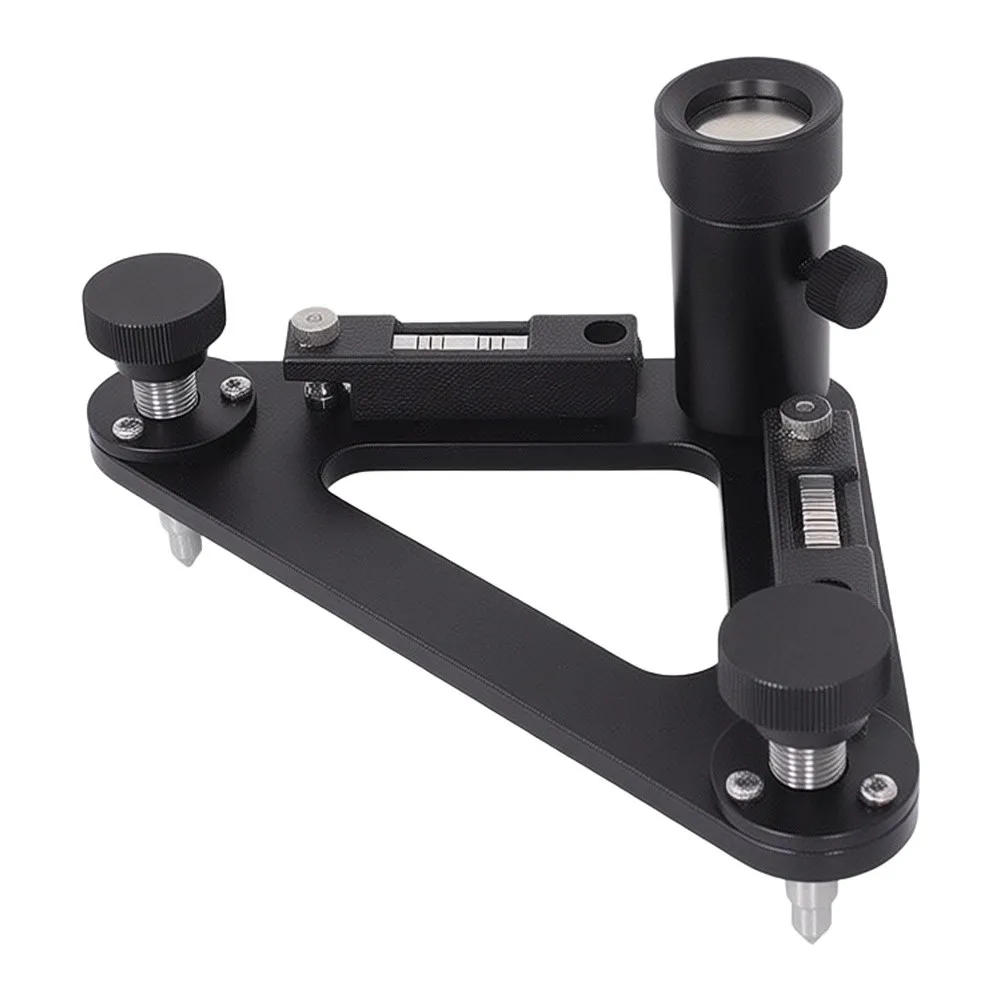 Stainless Steel Mini Bipod 5/8-11 Thread With Bubble Level For Style Total Station Surveying Instrument Accessories